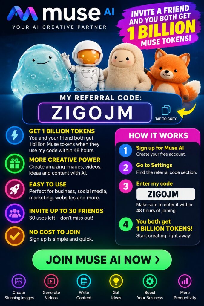 Muse AI — Invite a friend and you both get 1 Billion Muse Tokens