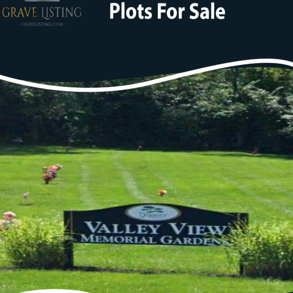 2 side-by-side grave plots for sale in Valley View Cemetery