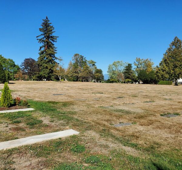 South-Facing Double-Depth Burial Plot for Sale in Valley View Cemetery, Surrey, B.C.