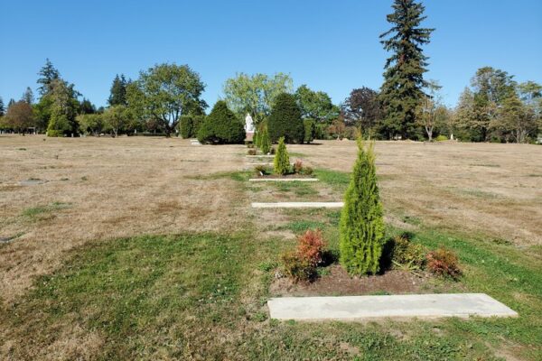 South-Facing Double-Depth Burial Plot for Sale in Valley View Cemetery, Surrey, B.C.