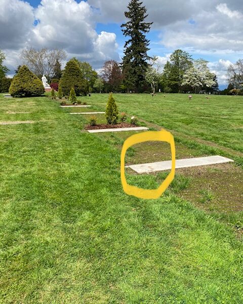 South-Facing Double-Depth Burial Plot for Sale in Valley View Cemetery, Surrey, B.C.