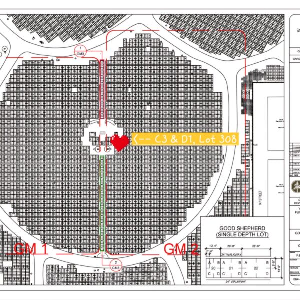 Serene Side-by-Side Burial Plots for Sale in Good Shepherd Garden, Valley View Cemetery