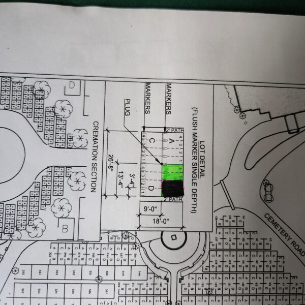 Two beautiful plots in the Garden Of Last Supper at Chapel Lawn Memorial Gardens