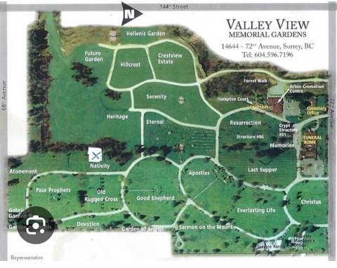 Exclusive Offer at Valley View Cemetery – 4 plots side by side – Great Location!