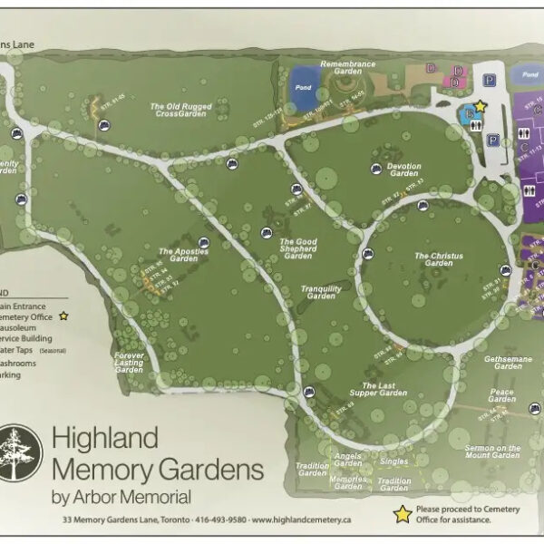 Highland Memory Gardens North York Burial Plot for Sale (Section 38C3)
