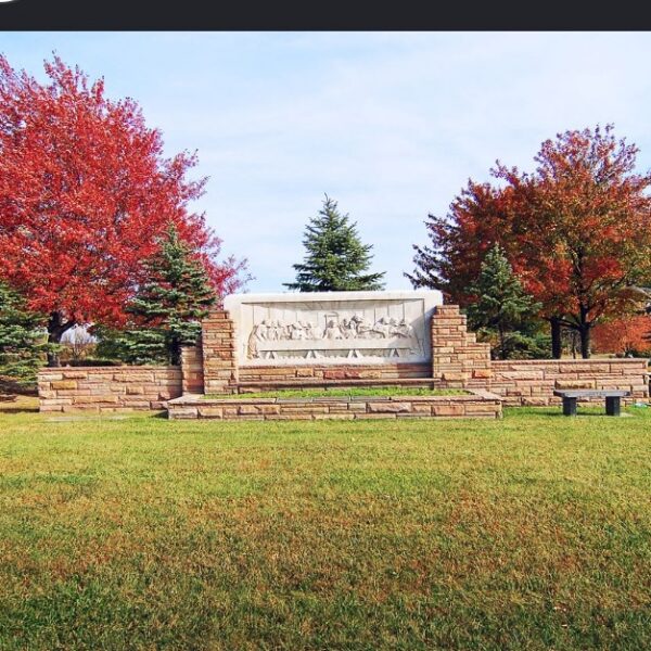 Two beautiful plots in the Garden Of Last Supper at Chapel Lawn Memorial Gardens
