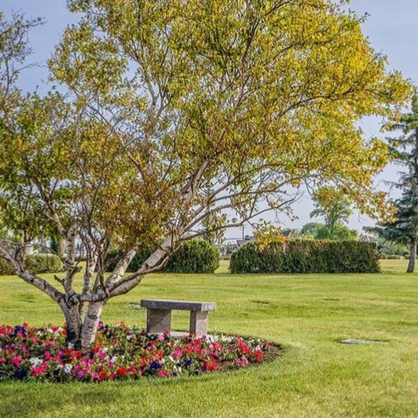 Two beautiful plots in the Garden Of Last Supper at Chapel Lawn Memorial Gardens